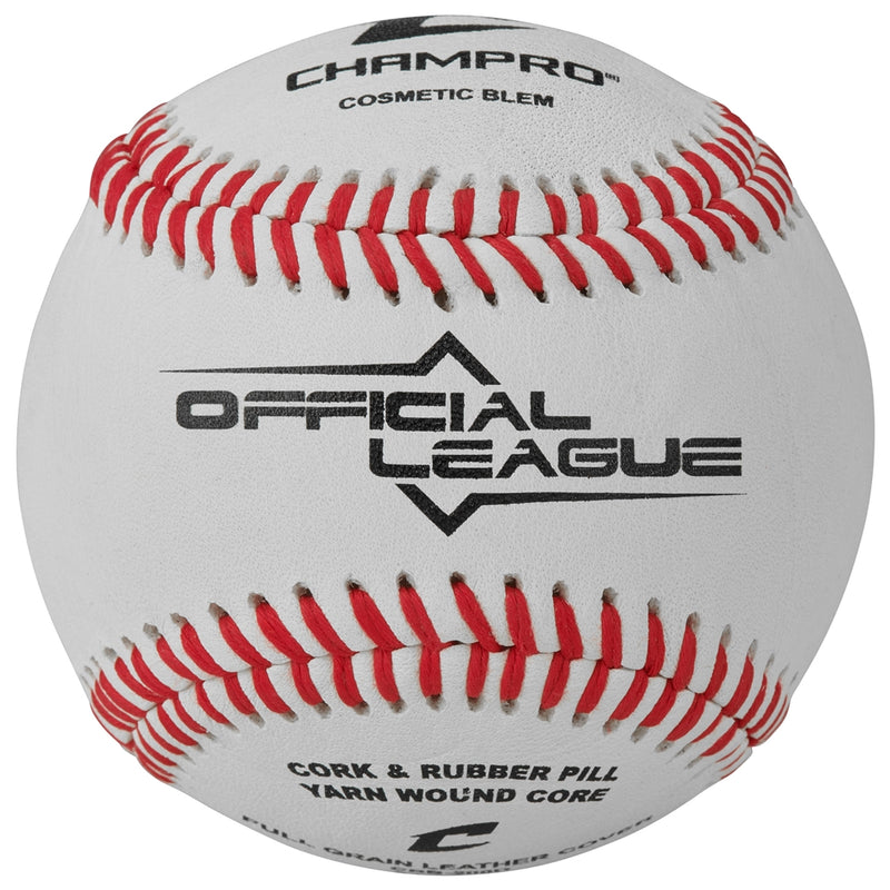 Champro Official League Full Grain Leather Blem Baseballs - 6 Pack