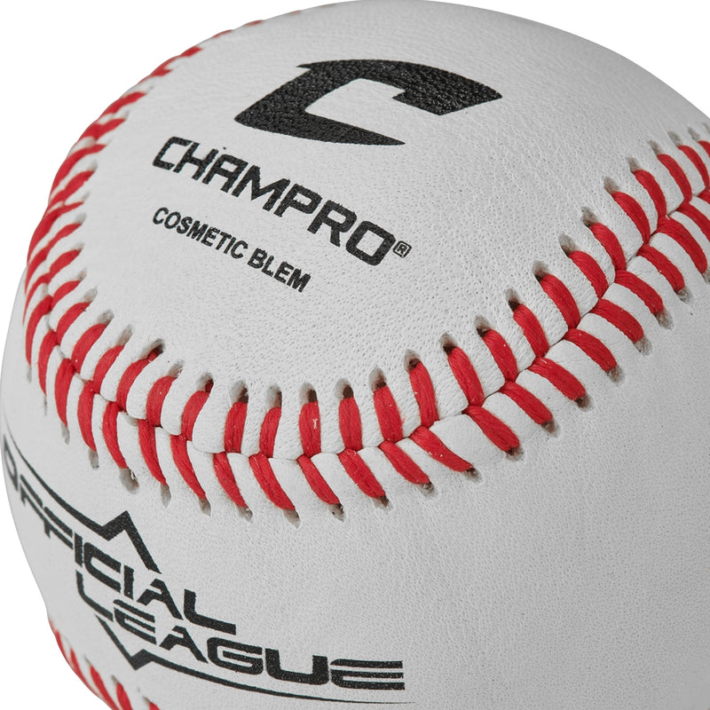 Champro Official League Full Grain Leather Blem Baseballs - 6 Pack