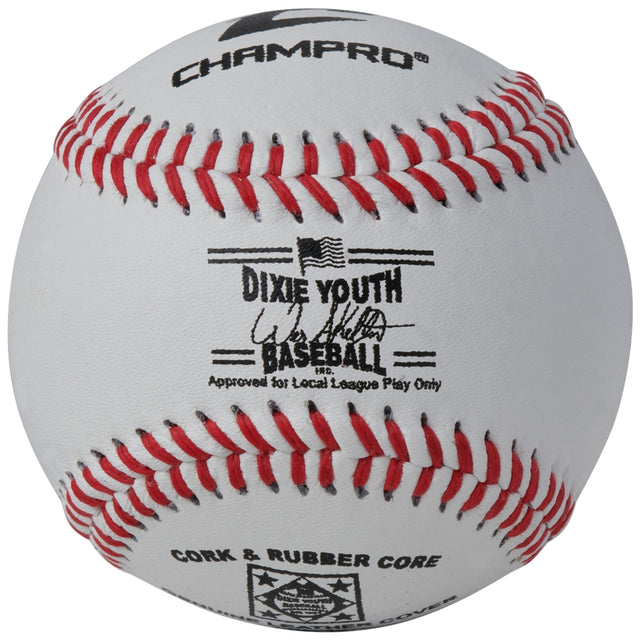 Champro One Dozen Youth Diamond League Category 3 Dixie League Baseballs Baseball Baseballs All