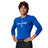 Blue Champro Lightning 2.0 compression shirt with Bulldogs logo on a male model