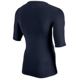 Navy Champro Youth Lightning 2.0 compression half sleeve jersey back view