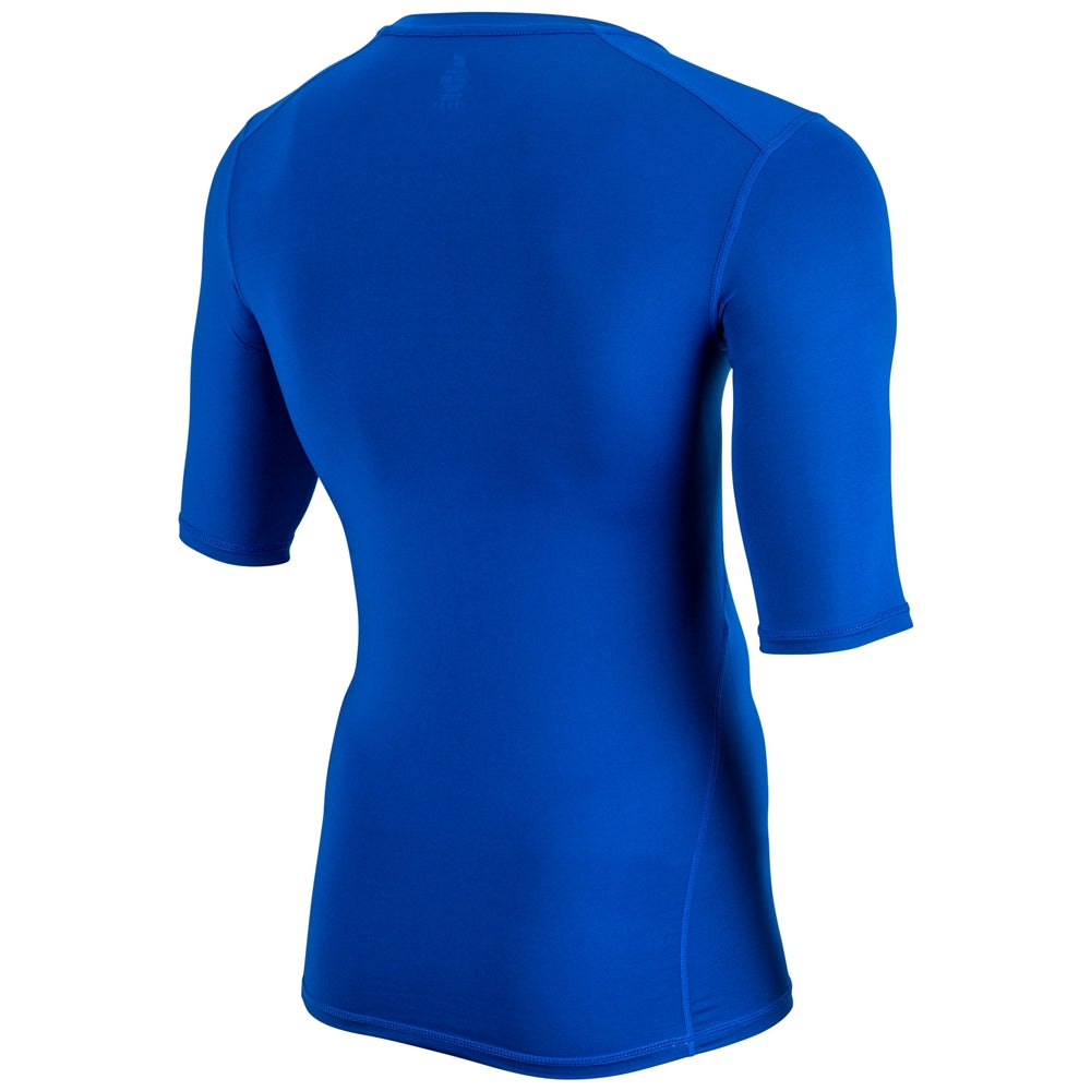Blue Champro Youth Lightning 2.0 compression half sleeve jersey back view