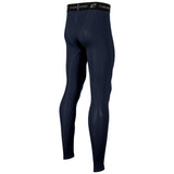 Back view of navy Champro Youth Lightning 2.0 compression full length tights on a mannequin