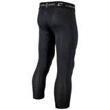 Champro Youth Lightning 2.0 compression 3/4 length tights in black with an elastic waistband.