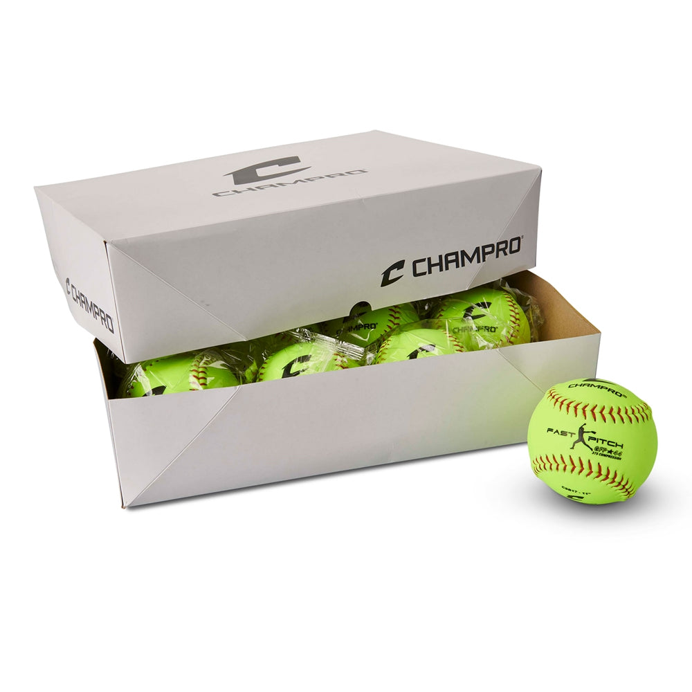 Champro One Dozen GFP-44 11" Synthetic Cover Softballs-4