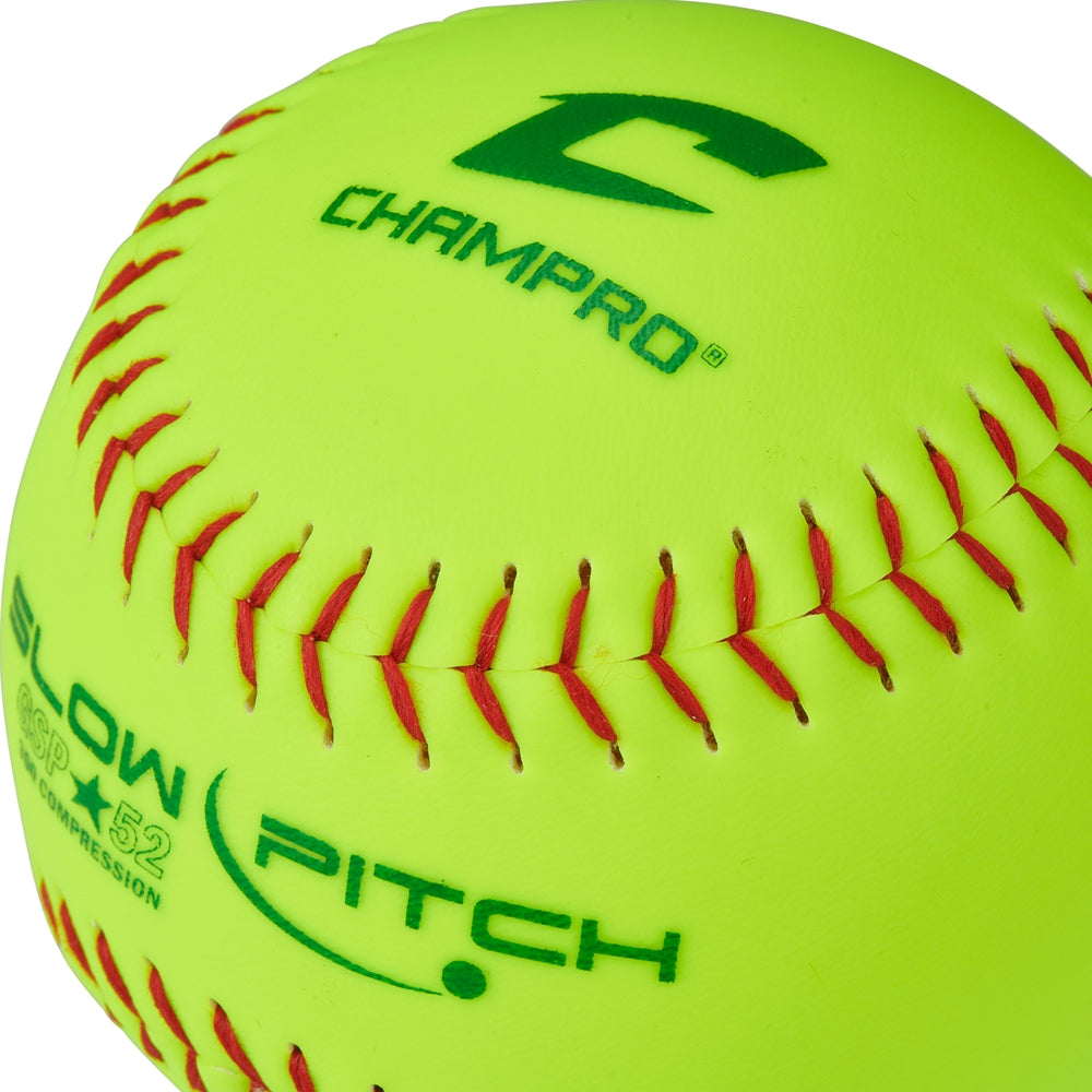 Champro One Dozen ASA/USA 11" Slow Pitch Durahide Cover Softballs Softball Softballs All