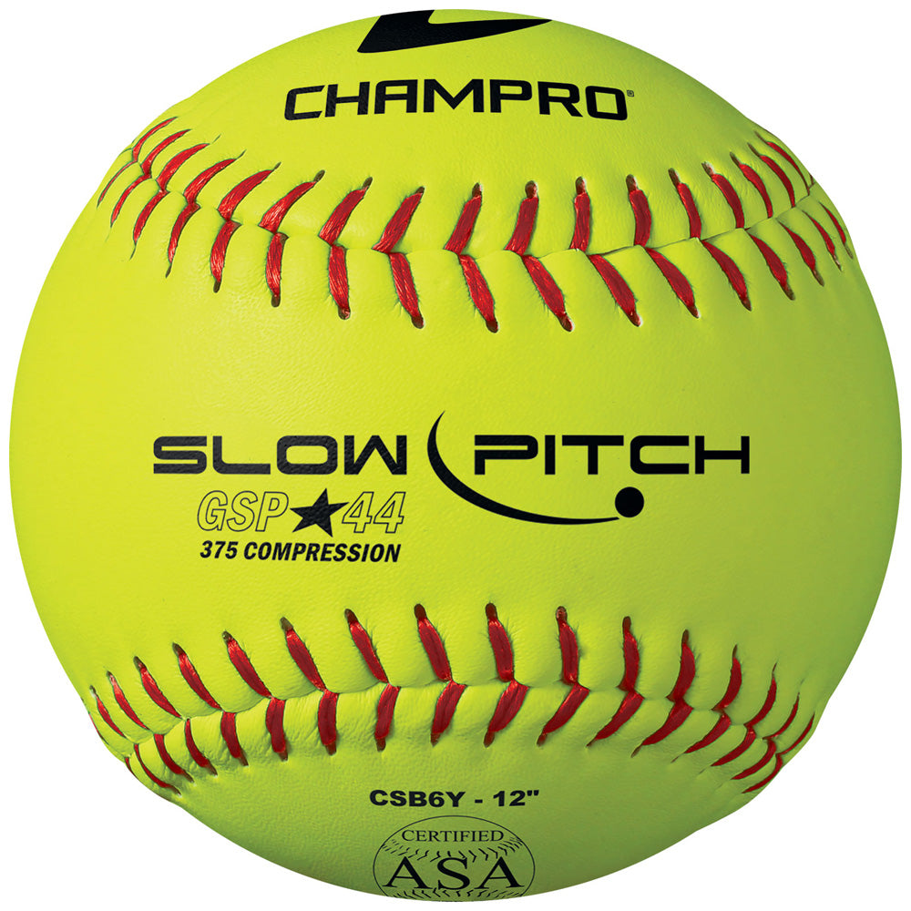 Champro ASA/ USA Softball 12" Slowpitch Durahide .44 COR - 1 Dozen Champro