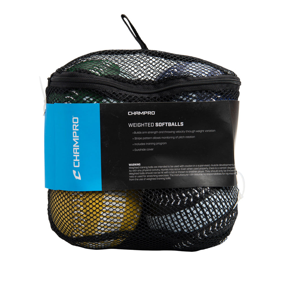 Champro Set of 4 Weighted Training Softballs-4