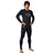 Young male model in black Champro Bears compression top and tights with a belt, facing forward with hands on hips.