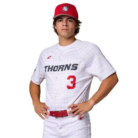 Custom Full Button Pro Neck Short Sleeve Loose Jersey Team Baseball Jerseys