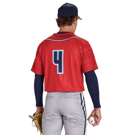 Custom Single Ply Reversible Crew Neck Short Sleeve Jersey Team Baseball Jerseys
