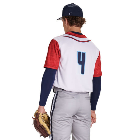 Custom Single Ply Reversible Crew Neck Short Sleeve Jersey Team Baseball Jerseys