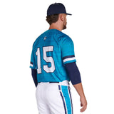 Custom Full Button Pro Neck Short Sleeve Fitted Jersey Team Baseball Jerseys