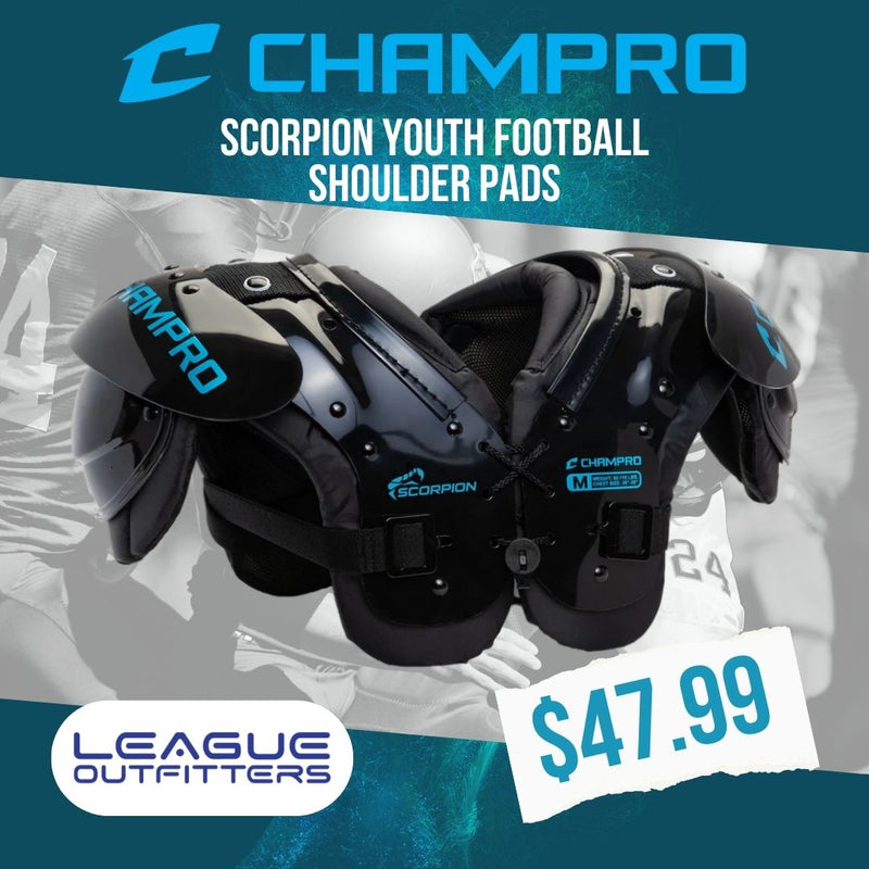 Champro Scorpion Youth Football Shoulder Pads League Outfitters