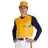 Custom Full Button Sleeveless Jersey Team Baseball Jerseys