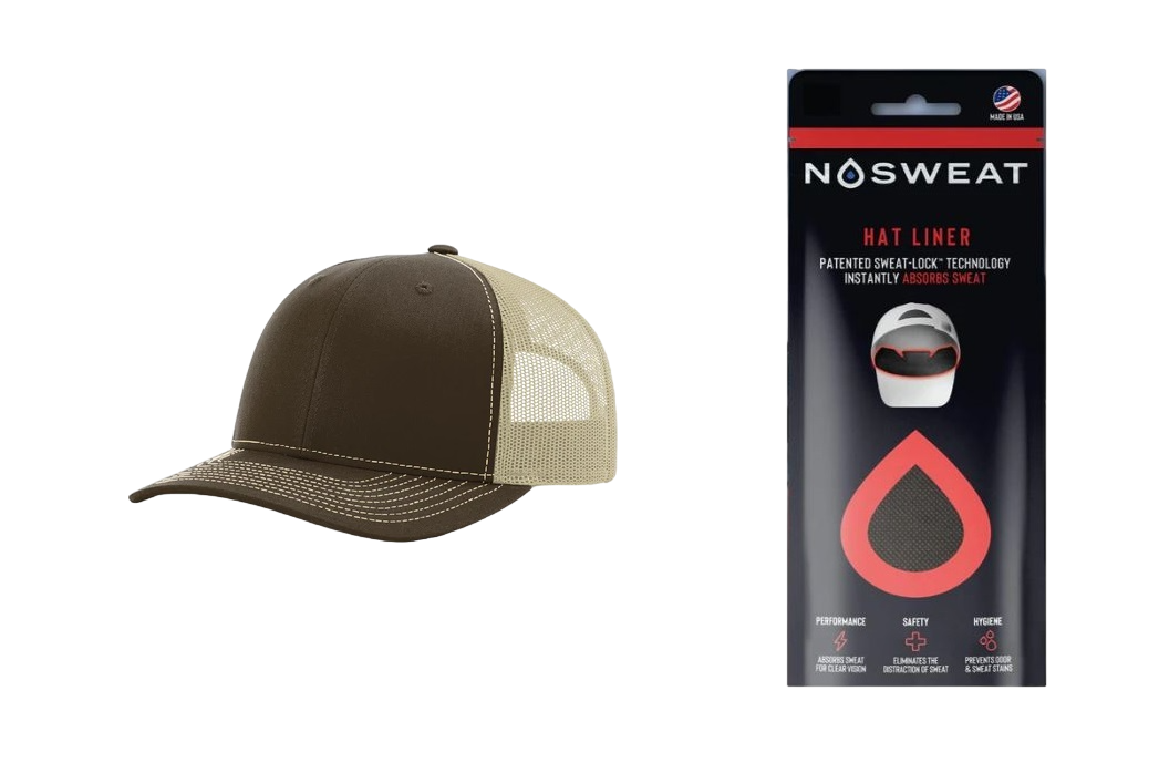 Richardson 112 Trucker Hat with NoSweat Hat Liner Combo