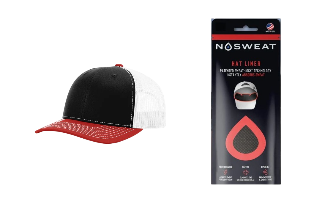 Richardson 112 Trucker Hat with NoSweat Hat Liner Combo