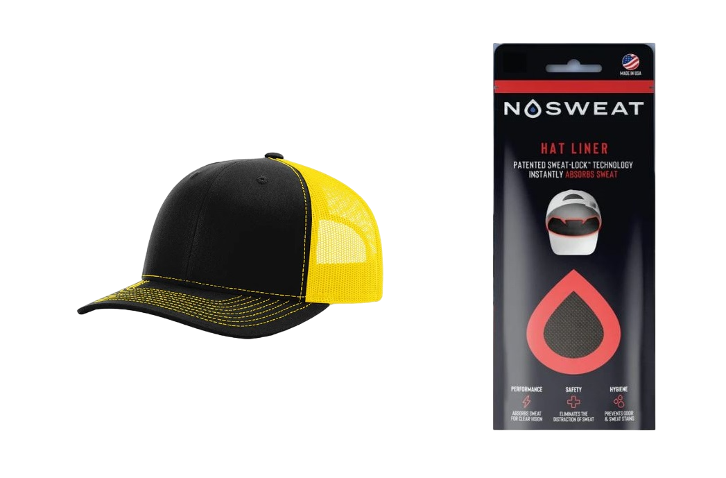 Richardson 112 Trucker Hat with NoSweat Hat Liner Combo