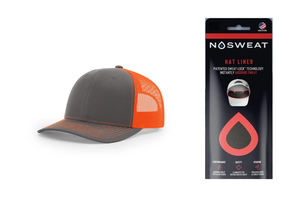 Richardson 112 Trucker Hat with NoSweat Hat Liner Combo