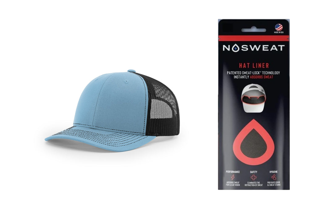 Richardson 112 Trucker Hat with NoSweat Hat Liner Combo