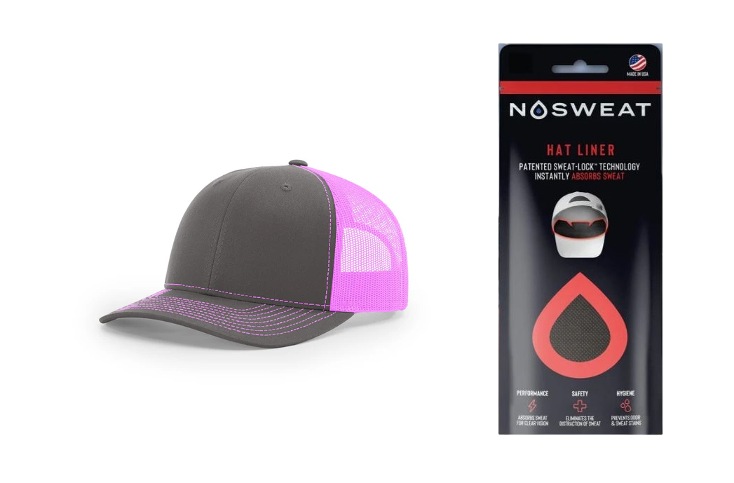 Richardson 112 Trucker Hat with NoSweat Hat Liner Combo