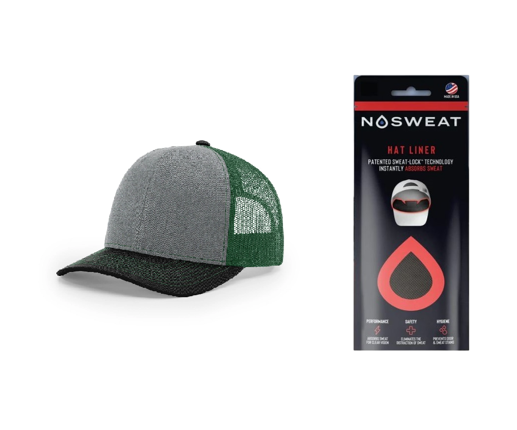 Richardson 112 Trucker Hat with NoSweat Hat Liner Combo