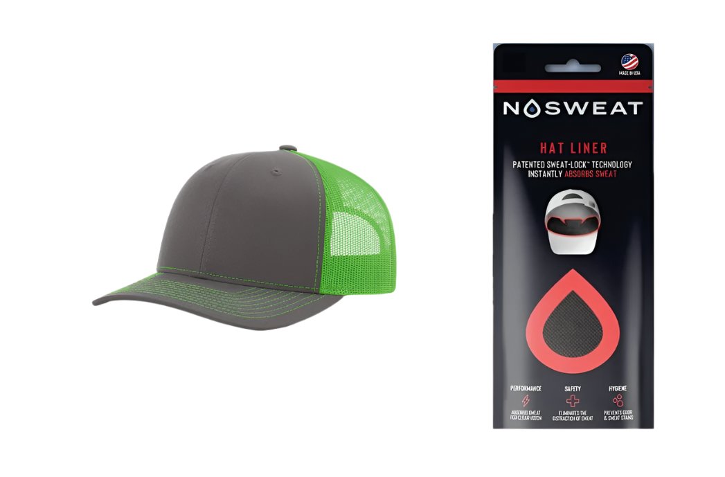 Richardson 112 Trucker Hat with NoSweat Hat Liner Combo