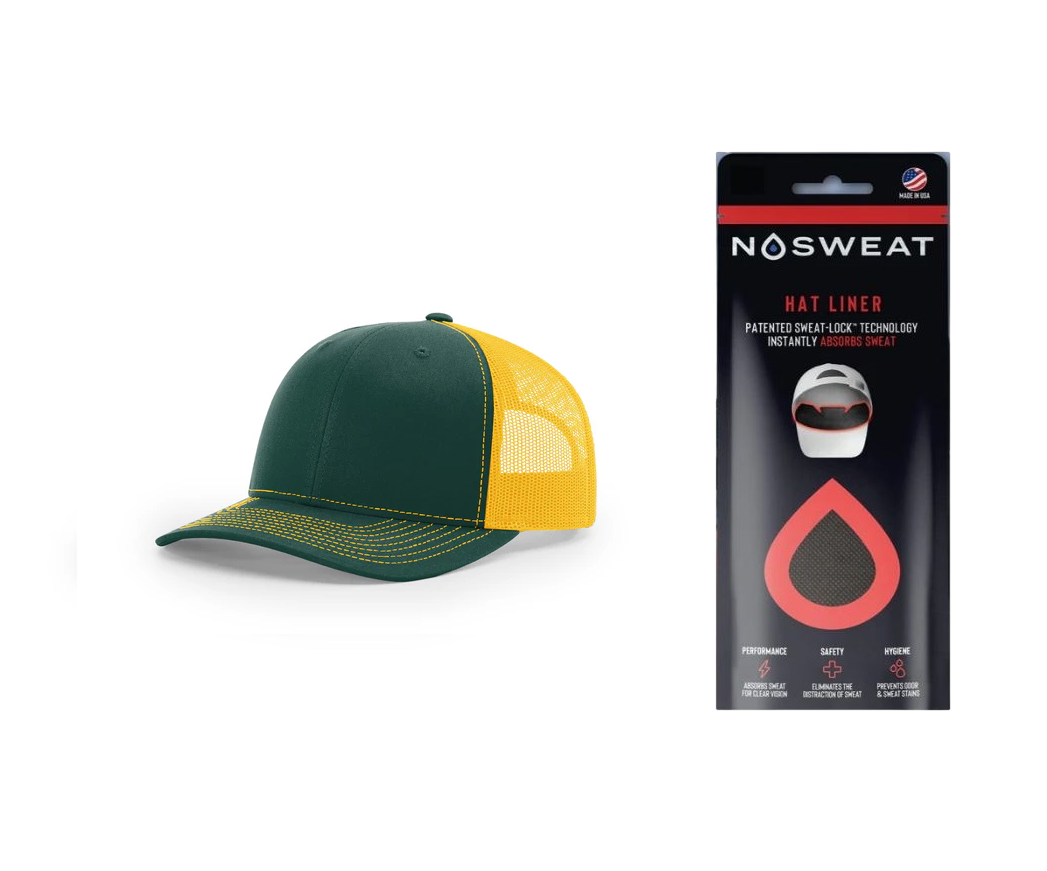 Richardson 112 Trucker Hat with NoSweat Hat Liner Combo