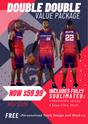 Double Double "value" Basketball Uniform Package Team Basketball Uniform Package