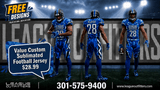 League Outfitters Value Custom Sublimated Football Jersey