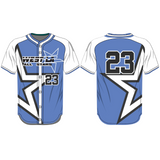 League Outfitters Custom Sublimated Full Button Jersey Team Baseball Jerseys