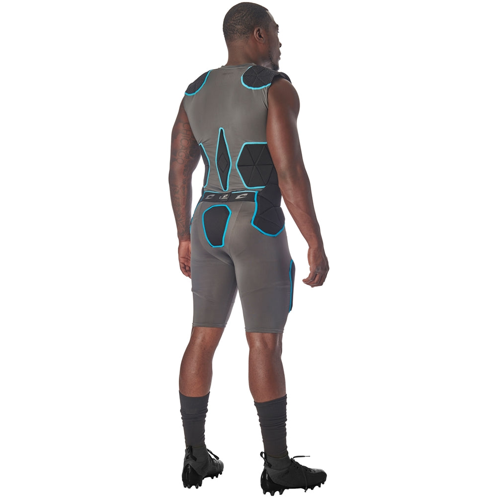 Champro Men's Tri-Flex Compression Shirt with Cushion System Football Padded Shirts Adult