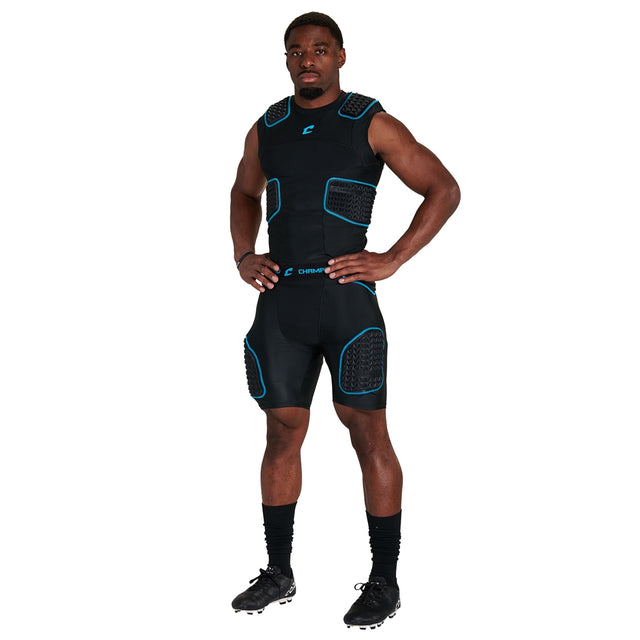 Champro Men's Bull Rush 5-Pad Football Girdle Football Girdles Adult