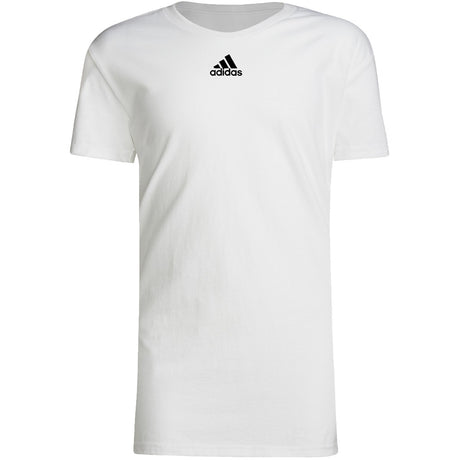 adidas Boys Short Sleeve Fresh Tee Blank/Logo adidas