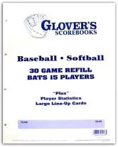 Markwort Glovers 30 Game Refill Scoresheet Baseball Accessories All