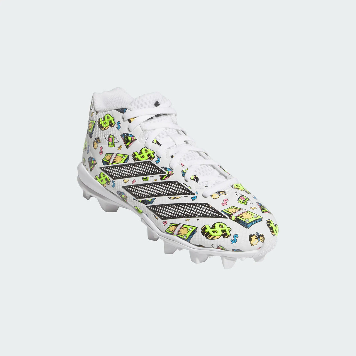 3/1 adidas Youth Adizero Impact.2 Money Molded Rubber Football Cleats-5