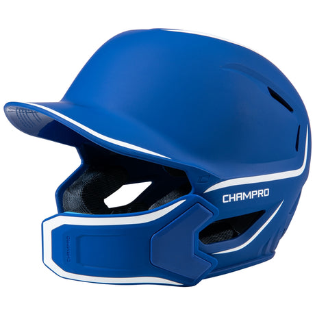 Champro HXE Matte Baseball Batting Helmet with Jaw Guard Baseball Batting Helmets All