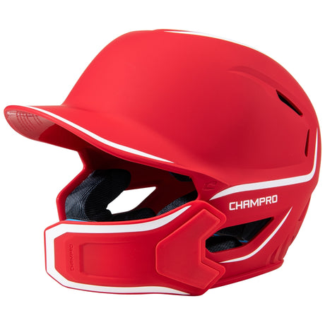 Champro HXE Matte Baseball Batting Helmet with Jaw Guard Baseball Batting Helmets All