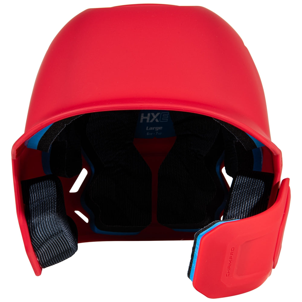 Champro HXE Matte Baseball Helmet with Jaw Guard