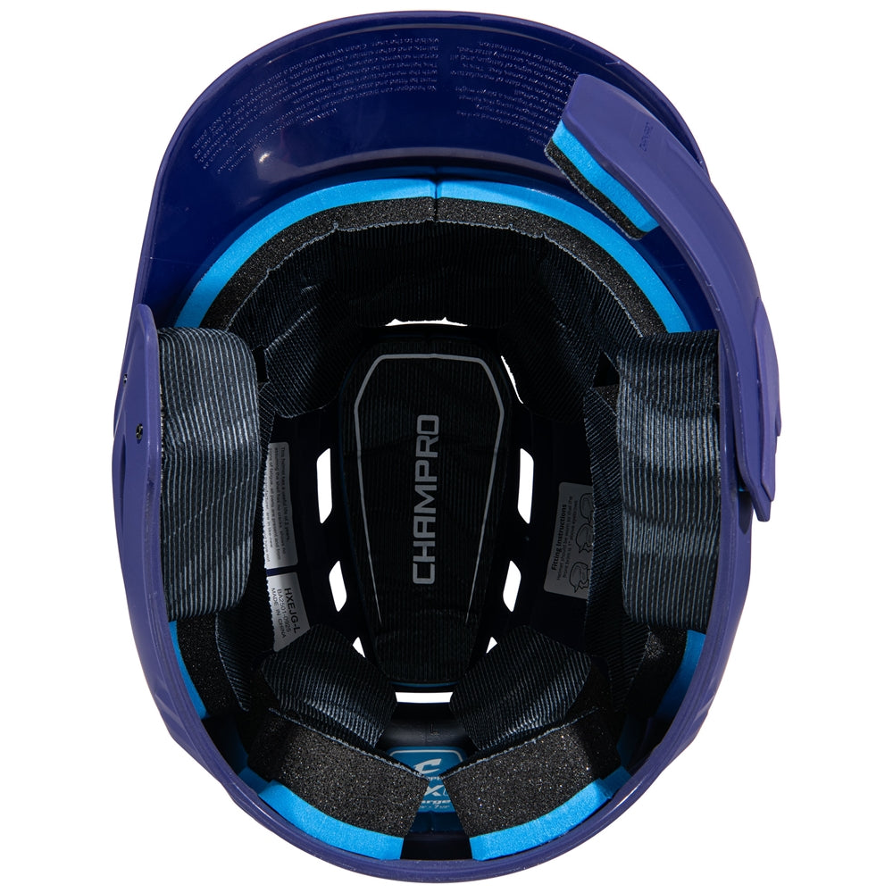 Champro HXE Matte Baseball Helmet with Jaw Guard