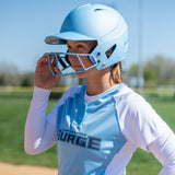 Champro HX Matte Softball Helmet with Facemask Softball Batting Helmets All