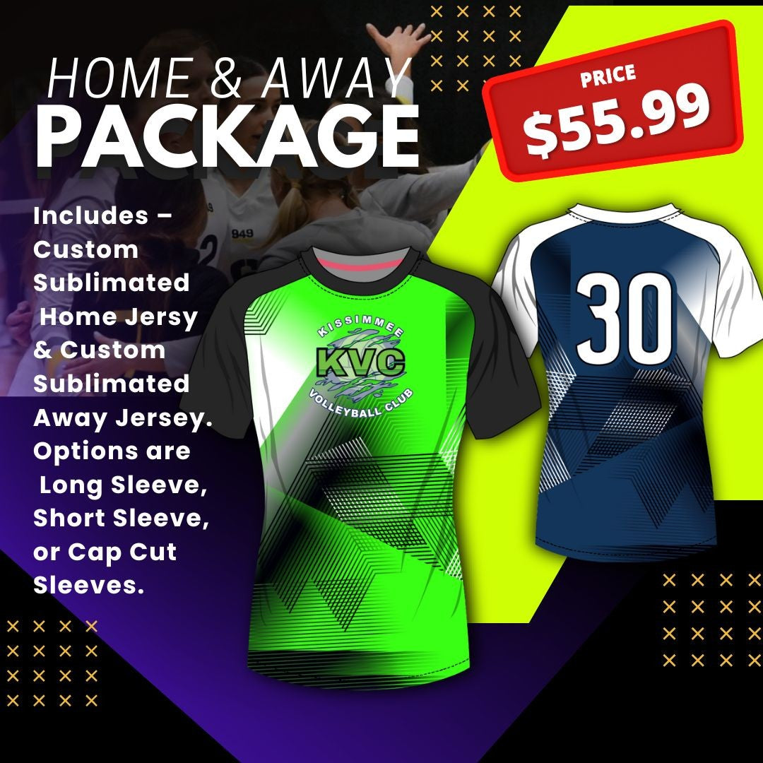 Volleyball Home & Away Uniform Package Team Volleyball Uniform Package