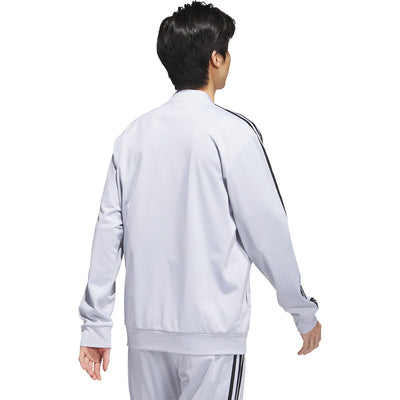 adidas Men's Three Stripe Tricot Full Zip Jacket