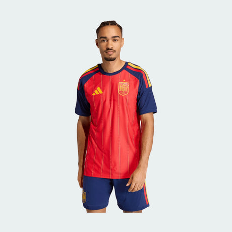 adidas Men's Spain 26 Home Authentic Jersey Soccer Uniforms & Apparel All