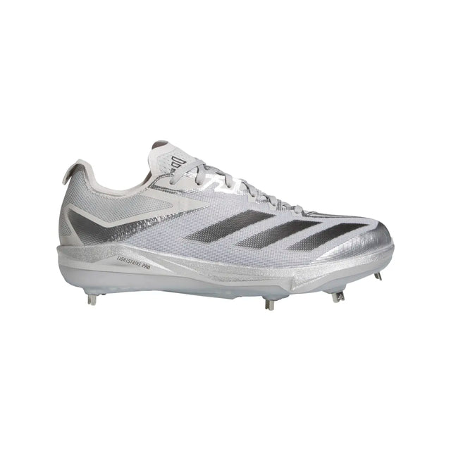 adidas Men's Adizero Electric+ Silver Speed Baseball Cleats Baseball Footwear Adult