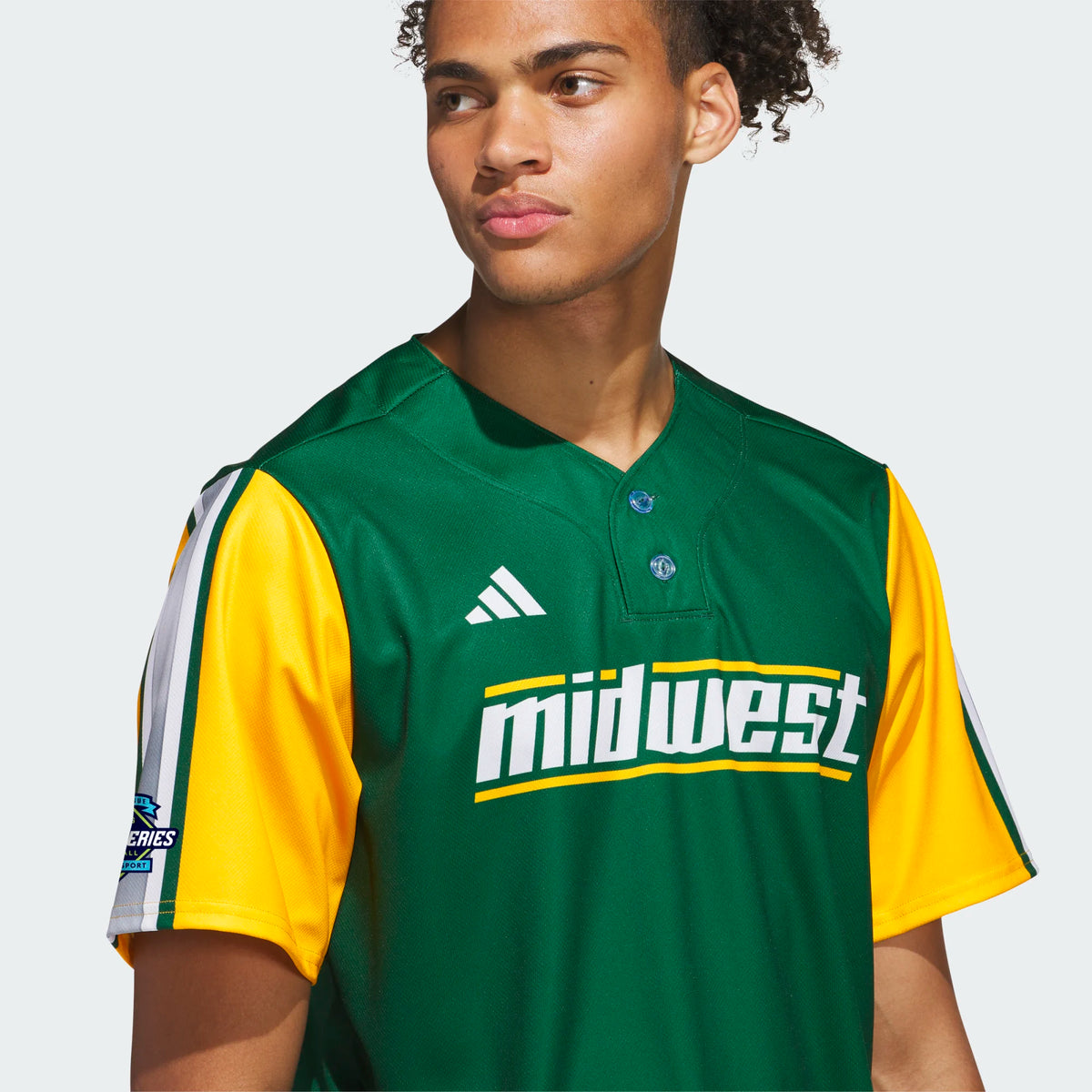 adidas Men's Midwest Little League World Series Replica Baseball Jersey-4