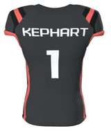 Champro Juice Collegiate Football Jersey with Lineman Cut Sleeves League Outfitters