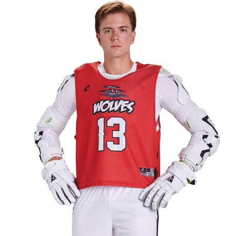 Custom Single-Play Reversible Pinnie Team Lacrosse Jerseys