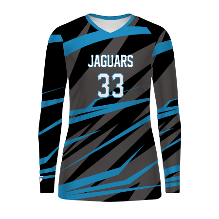 Women's Freestyle Sublimated Long Sleeve Stretch Volleyball Jersey League Outfitters