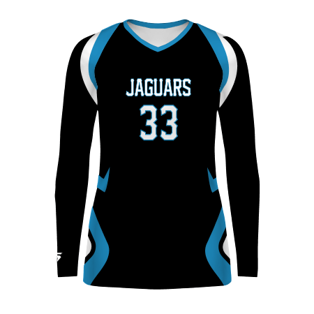 Women's Freestyle Sublimated Long Sleeve Stretch Volleyball Jersey League Outfitters
